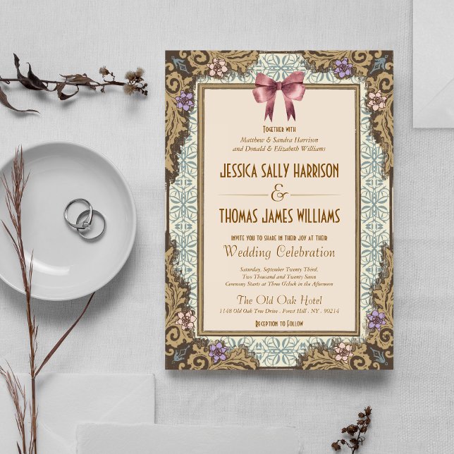 Invitation Mariage de Conte de Fées à l'Ancienne (Créateur téléchargé)