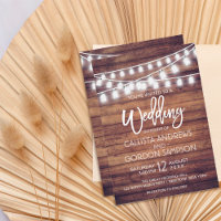 Mariage de cordes de pot en bois rustique Mason