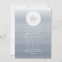 Mariage de couleur d'eau Chambray + dollar de sabl