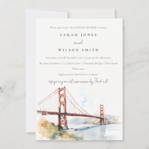 Invitation Mariage de couple du pont Golden Gate de San Franc