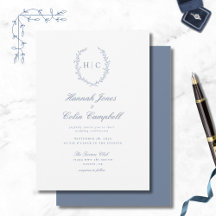 Mariage de crête botanique romantique