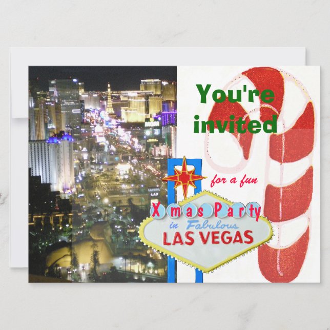 Invitation Mariage de décembre à Las Vegas (Devant)