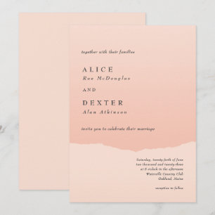 Invitation Mariage de dégradé moderne classique