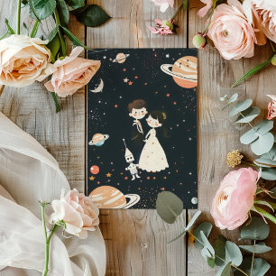 Invitation Mariage de dessin de Cosmos Science Fiction