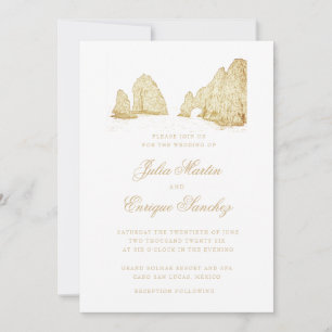 Invitation Mariage de destination à El Arco Cabo San Lucas