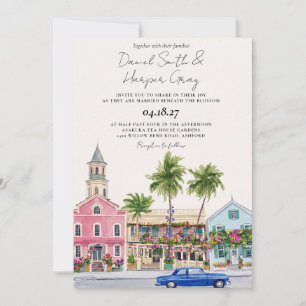 Invitation Mariage de destination à Key West dans les Keys de