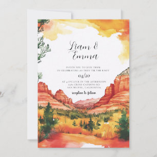 Invitation Mariage de destination à Sedona Arizona