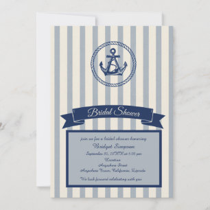 Invitation Mariage de destination à thème maritime avec rayur
