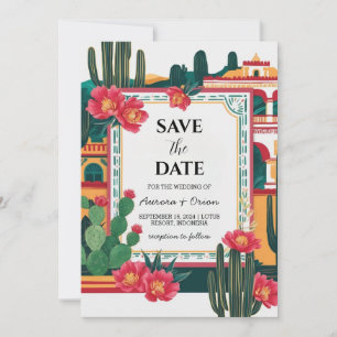 Invitation mariage de destination mexique enregistrer les dat