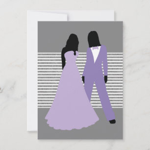 Invitation Mariage De Deux Mariées (Lilac Et Grey)