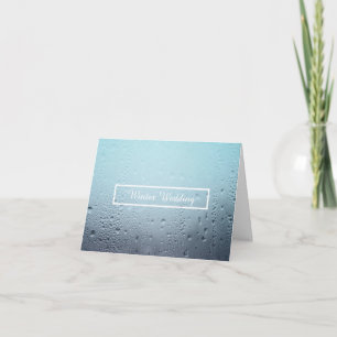 Invitation mariage de fenêtre d'hiver