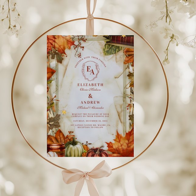 Invitation Mariage de ferme de campagne de récolte chaude (Créateur téléchargé)