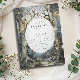 Invitation Mariage de feux lumineux enchanted Forest Path