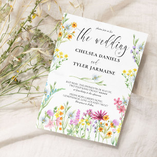 Invitation Mariage de Fleur Sauvage Jolies Fleurs Sauvages Fl