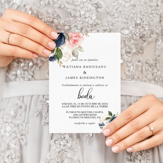 Invitation Mariage de fleurs d'automne (Créateur téléchargé)