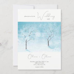 Invitation Mariage de fraîcheur d'hiver