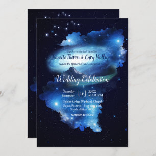 Invitation Mariage de galaxie spatiale