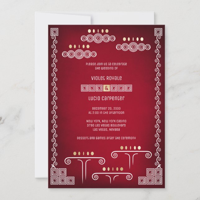 Invitation Mariage de Geek Joueur (Devant)