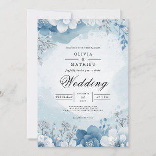 Invitation Mariage de givre Icy Bloom