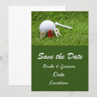 Mariage de golf enregistrer la date par à associer