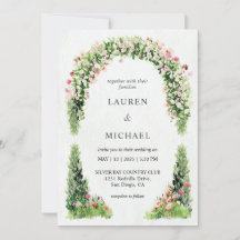Mariage de jardin Floral Monet blanc personnalisé