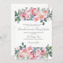 Invitation Mariage de jardin parfumé