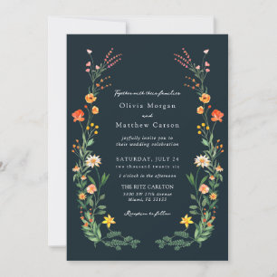 Invitation Mariage de jardin vintage inspiré