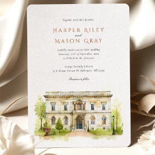 Invitation Mariage de la bibliothèque George Peabody