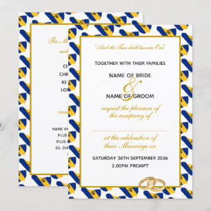 Invitation Mariage de la Célébration du Script chrétien de BA