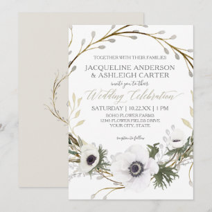 Invitation Mariage de la couronne d'Eucalyptus