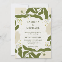 Mariage de la Fête Florale Gris Beige personnalisé