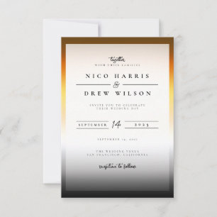 Invitation Mariage de la fierté de l'ours élégant