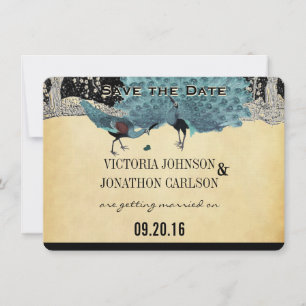 Invitation Mariage de la forêt d'or Everafter Art Deco