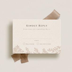 Invitation Mariage de la forêt RSVP