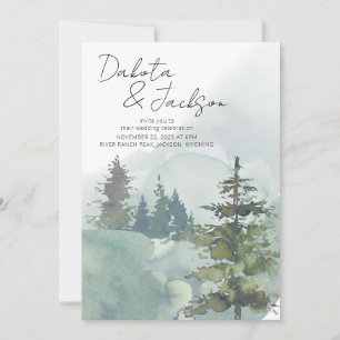 Invitation Mariage de la forêt rustique
