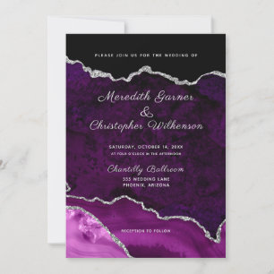 Invitation Mariage de la géométrie de la Parties scintillant 