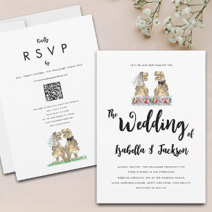 Invitation Mariage de la mariée et du Fleur sauvage de la cha