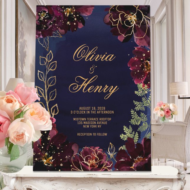 Invitation Mariage de la Marine bordeaux (Créateur téléchargé)