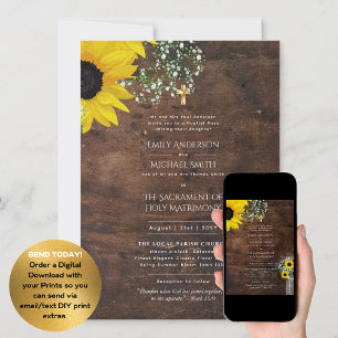 Invitation Mariage de la messe nuptiale catholique des tourne