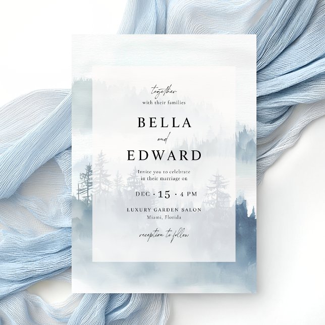 Invitation Mariage de la montagne d'hiver (Créateur téléchargé)