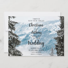 Mariage de la montagne d'hiver
