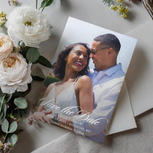 Invitation Mariage de la photo Radiant Romance Enregistrer la