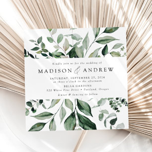 Invitation Mariage de la Place de la Végétation Abondante