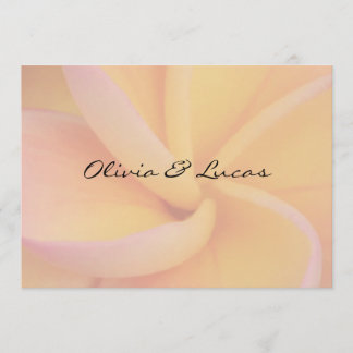 Invitation Mariage de la Plumeria jaune