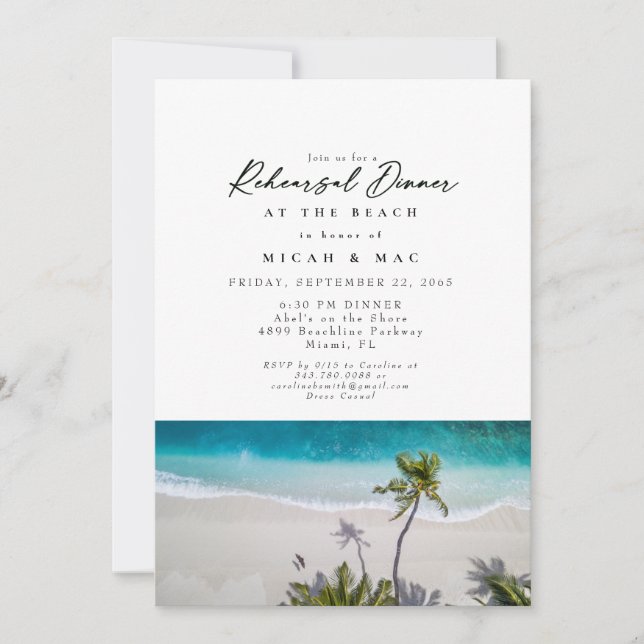 Invitation Mariage de la répétition et de la répétition (Devant)