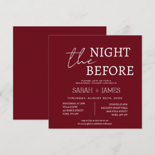 Invitation Mariage de la répétition minimaliste de Bourgogne