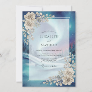 Invitation Mariage de la Rose Céleste de Minuit
