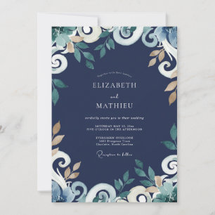 Invitation Mariage de la Vigne Dorée de Minuit