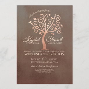 Invitation Mariage de l'arbre de Whimsical