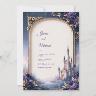 Invitation Mariage de l'Arche du Château de la Rose Violette